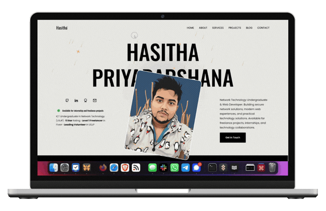 HasithaPriyadarshana.com — developed by Hasitha Priyadarshana